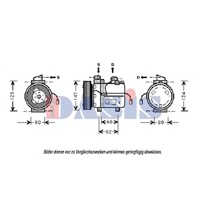 Foto Compresor, aire acondicionado AKS DASIS 850727N