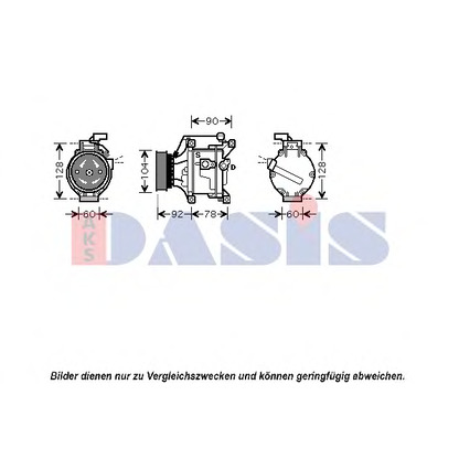 Foto Compresor, aire acondicionado AKS DASIS 850748N