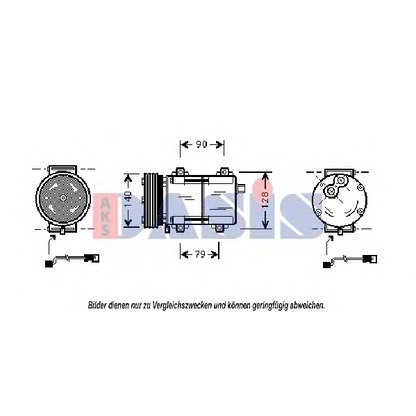 Photo Compressor, air conditioning AKS DASIS 850793N