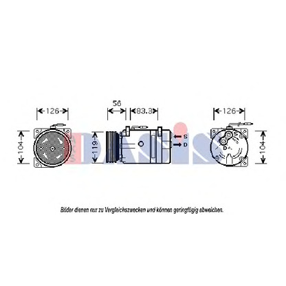 Foto Kompressor, Klimaanlage AKS DASIS 850829N