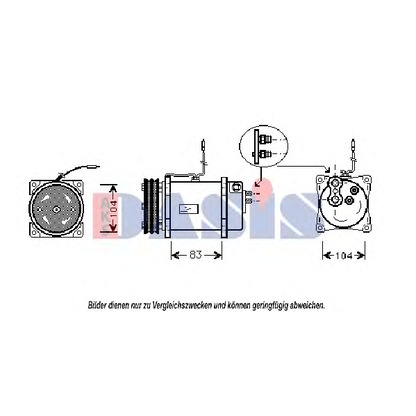Photo Compressor, air conditioning AKS DASIS 850840N