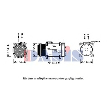 Foto Kompressor, Klimaanlage AKS DASIS 850899N