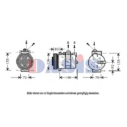 Foto Kompressor, Klimaanlage AKS DASIS 850902N