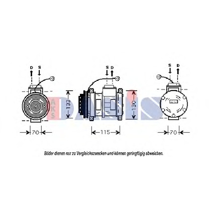 Foto Kompressor, Klimaanlage AKS DASIS 851001N