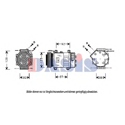 Foto Kompressor, Klimaanlage AKS DASIS 851029N