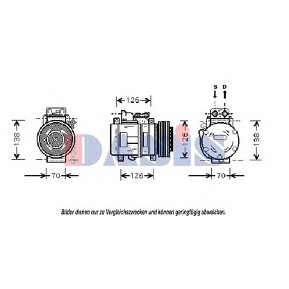 Photo Compressor, air conditioning AKS DASIS 851032N