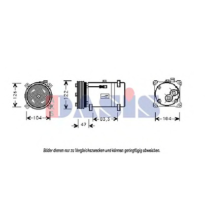 Photo Compressor, air conditioning AKS DASIS 851035N