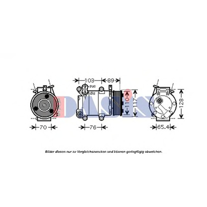 Foto Bobina, Compressore- Innesto elettromagnetico AKS DASIS 851057N