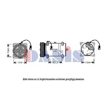 Photo Compressor, air conditioning AKS DASIS 851350N
