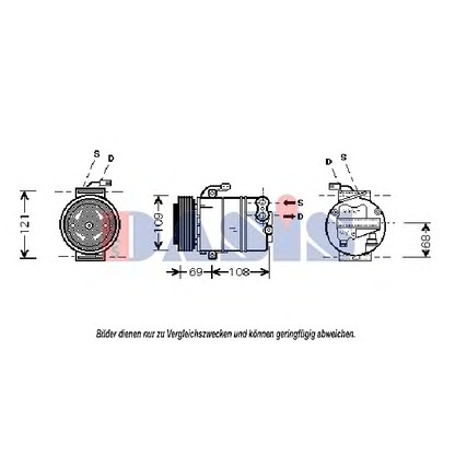 Photo Compressor, air conditioning AKS DASIS 851356N