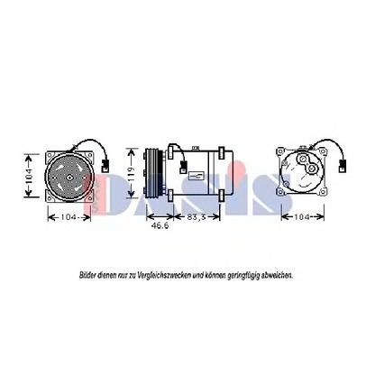 Photo Compressor, air conditioning AKS DASIS 851368N