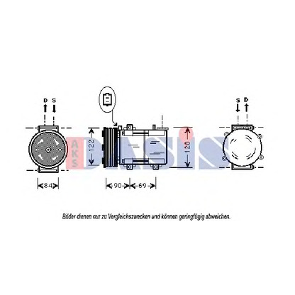 Foto Kompressor, Klimaanlage AKS DASIS 851379N