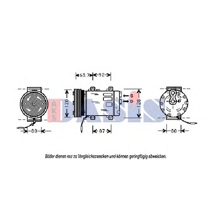 Photo Compressor, air conditioning AKS DASIS 851425N