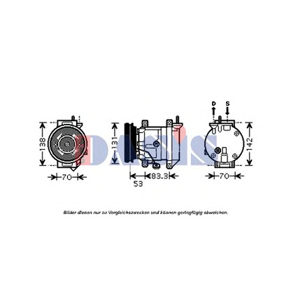 Foto Kompressor, Klimaanlage AKS DASIS 851544N