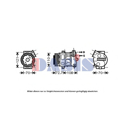 Foto Kompressor, Klimaanlage AKS DASIS 851555N