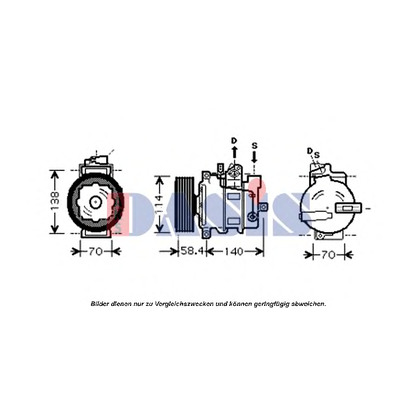 Foto Kompressor, Klimaanlage AKS DASIS 851557N