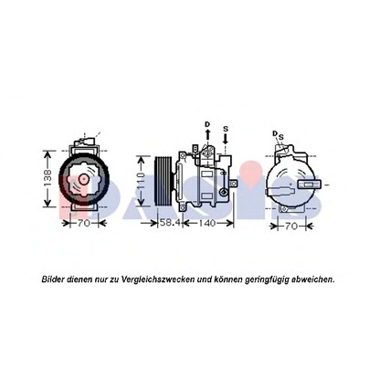 Foto Kompressor, Klimaanlage AKS DASIS 851657N