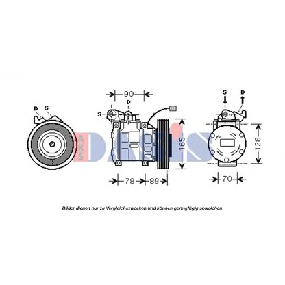 Foto Kompressor, Klimaanlage AKS DASIS 851674N