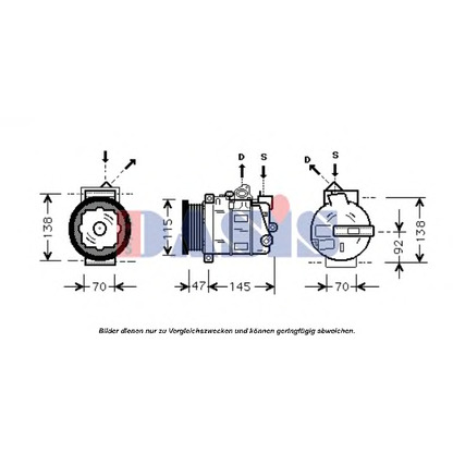 Foto Kompressor, Klimaanlage AKS DASIS 851688N