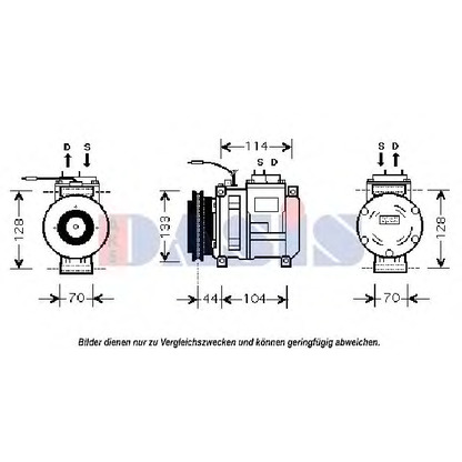 Zdjęcie Sprzęgło elektromagnetyczne, klimatyzacja AKS DASIS 851745N