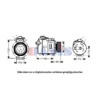 Foto Compresor, aire acondicionado AKS DASIS 851804N