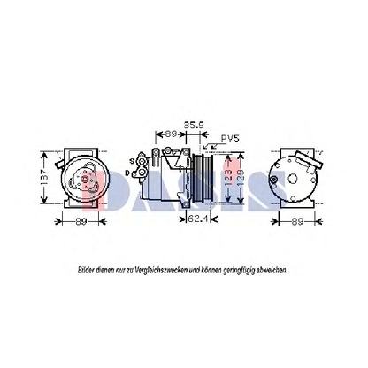 Photo Compressor, air conditioning AKS DASIS 851829N