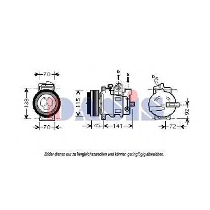 Photo Compresseur, climatisation AKS DASIS 851856N