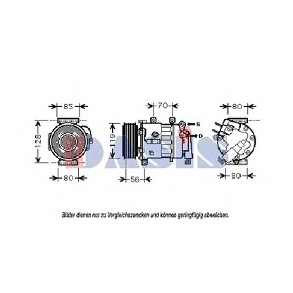 Foto Kompressor, Klimaanlage AKS DASIS 851871N