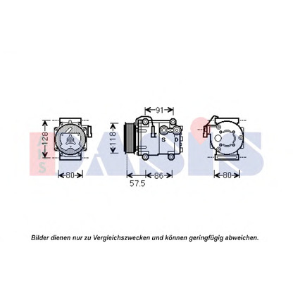 Foto Compresor, aire acondicionado AKS DASIS 851937N