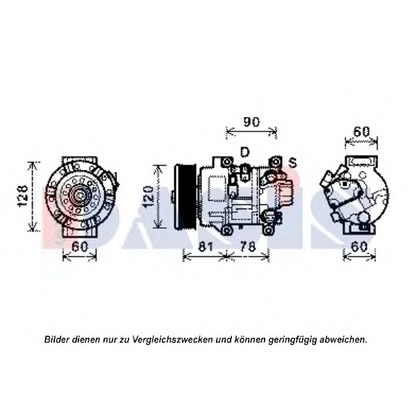 Foto Kompressor, Klimaanlage AKS DASIS 851986N