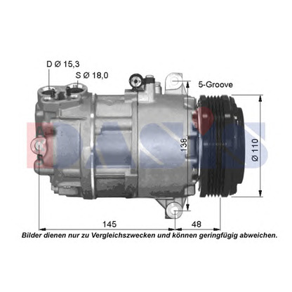 Photo Compressor, air conditioning AKS DASIS 851994N