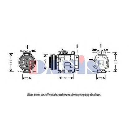 Foto Kompressor, Klimaanlage AKS DASIS 853730N