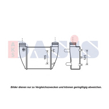 Foto Radiador de aire de admisión AKS DASIS 487043N