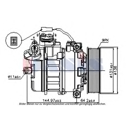 Photo Compressor, air conditioning AKS DASIS 852740N