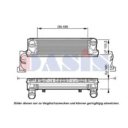 Photo Intercooler, charger AKS DASIS 057029N