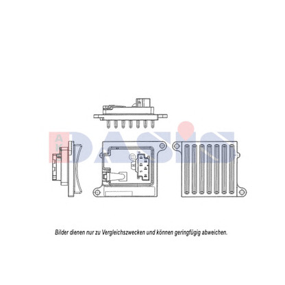 Photo Régulateur, pulseur d'air habitacle AKS DASIS 700056N