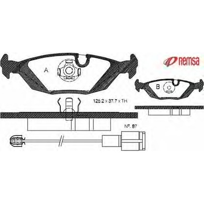 Foto Kit pastiglie freno, Freno a disco METZGER 015500