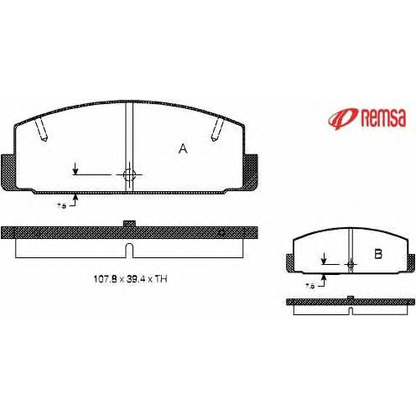 Photo Brake Pad Set, disc brake METZGER 017910