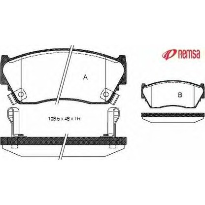 Photo Kit de plaquettes de frein, frein à disque METZGER 036402