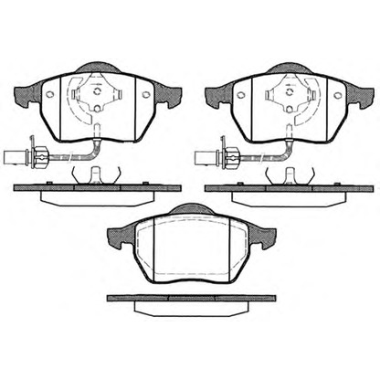 Photo Brake Pad Set, disc brake METZGER 039022