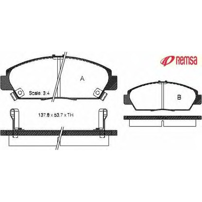 Photo Kit de plaquettes de frein, frein à disque METZGER 040602