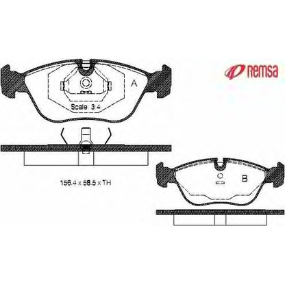 Photo Kit de plaquettes de frein, frein à disque METZGER 044600