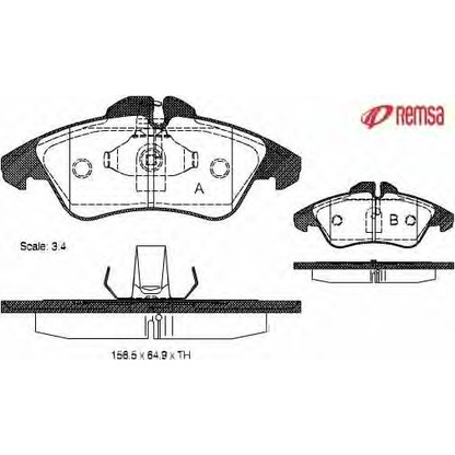 Foto Kit pastiglie freno, Freno a disco METZGER 057800