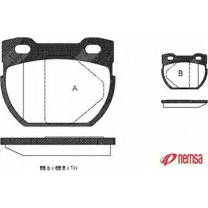 Photo Kit de plaquettes de frein, frein à disque METZGER 058400