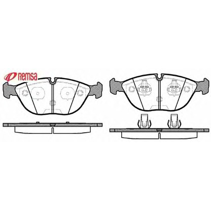 Photo Brake Pad Set, disc brake METZGER 059700