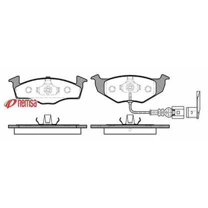 Photo Brake Pad Set, disc brake METZGER 060911