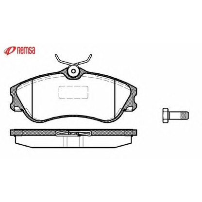 Photo Brake Pad Set, disc brake METZGER 063400