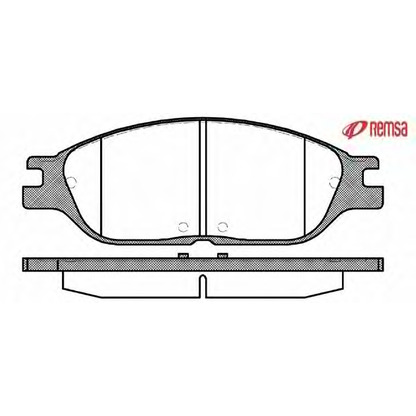 Photo Brake Pad Set, disc brake METZGER 1170750