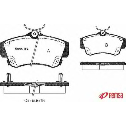 Photo Kit de plaquettes de frein, frein à disque METZGER 075302