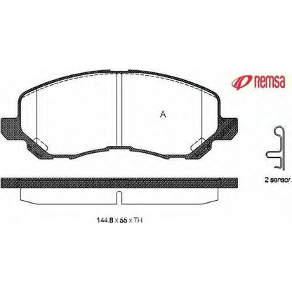 Photo Brake Pad Set, disc brake METZGER 080412